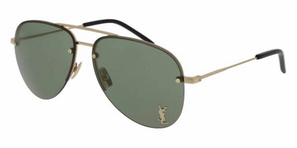 NEW SAINT LAURENT unisex - classic 11 m-003 sunglasses in gold